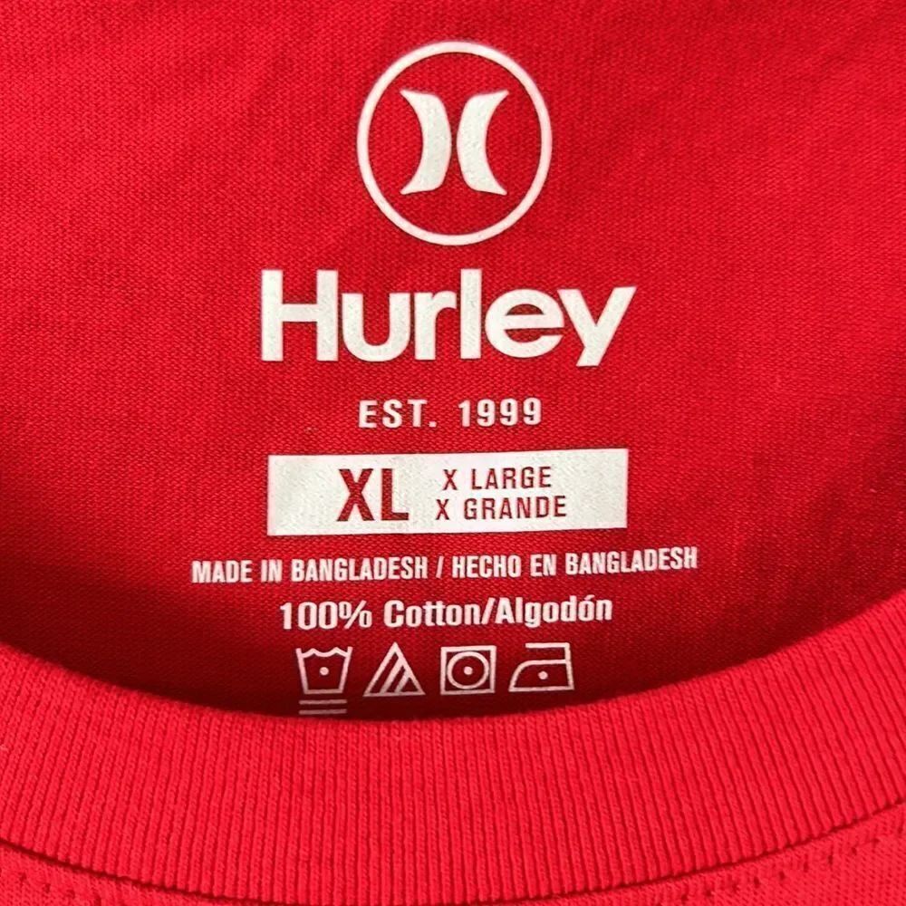 NEW Hurley Mens Red Tee - Picture 4 of 5